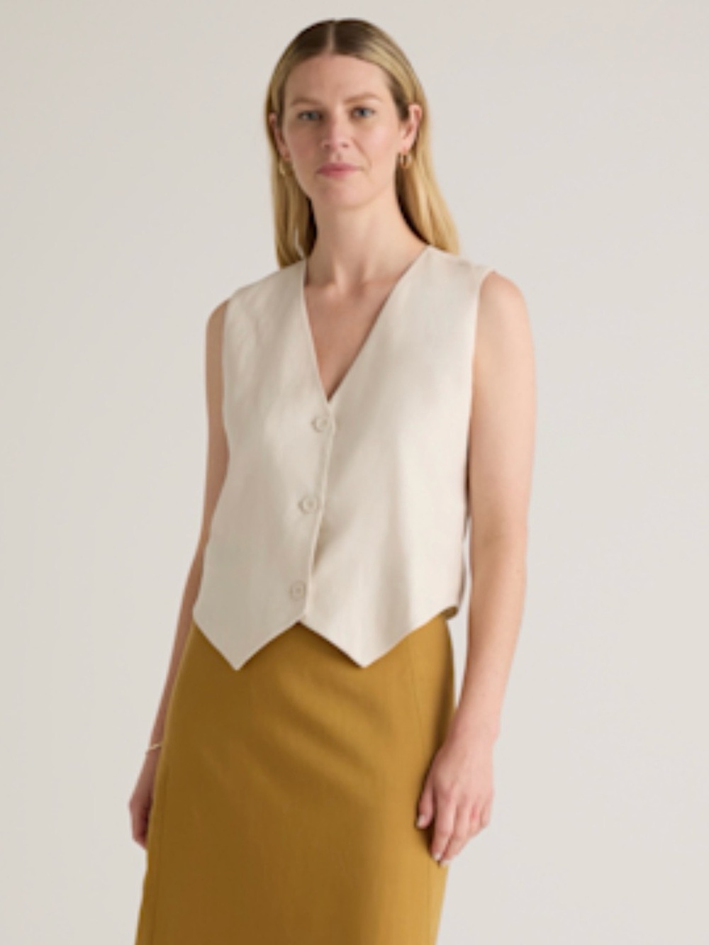 Quince 100% European Linen Best in Sand Beige